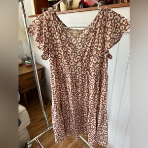 Pink leopard print sundress
